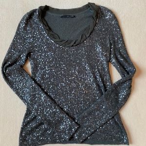 Women's Designer Donna Karan Sequin Top